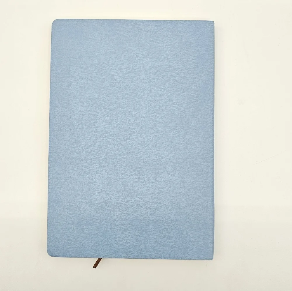 Tree of Life Faux Leather Journal Bamboo Pen Inspirational Bookmark Set Blue